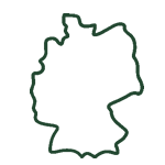 An outline of the country Germany