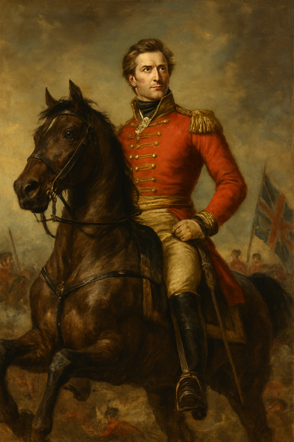 A heroic general on horseback