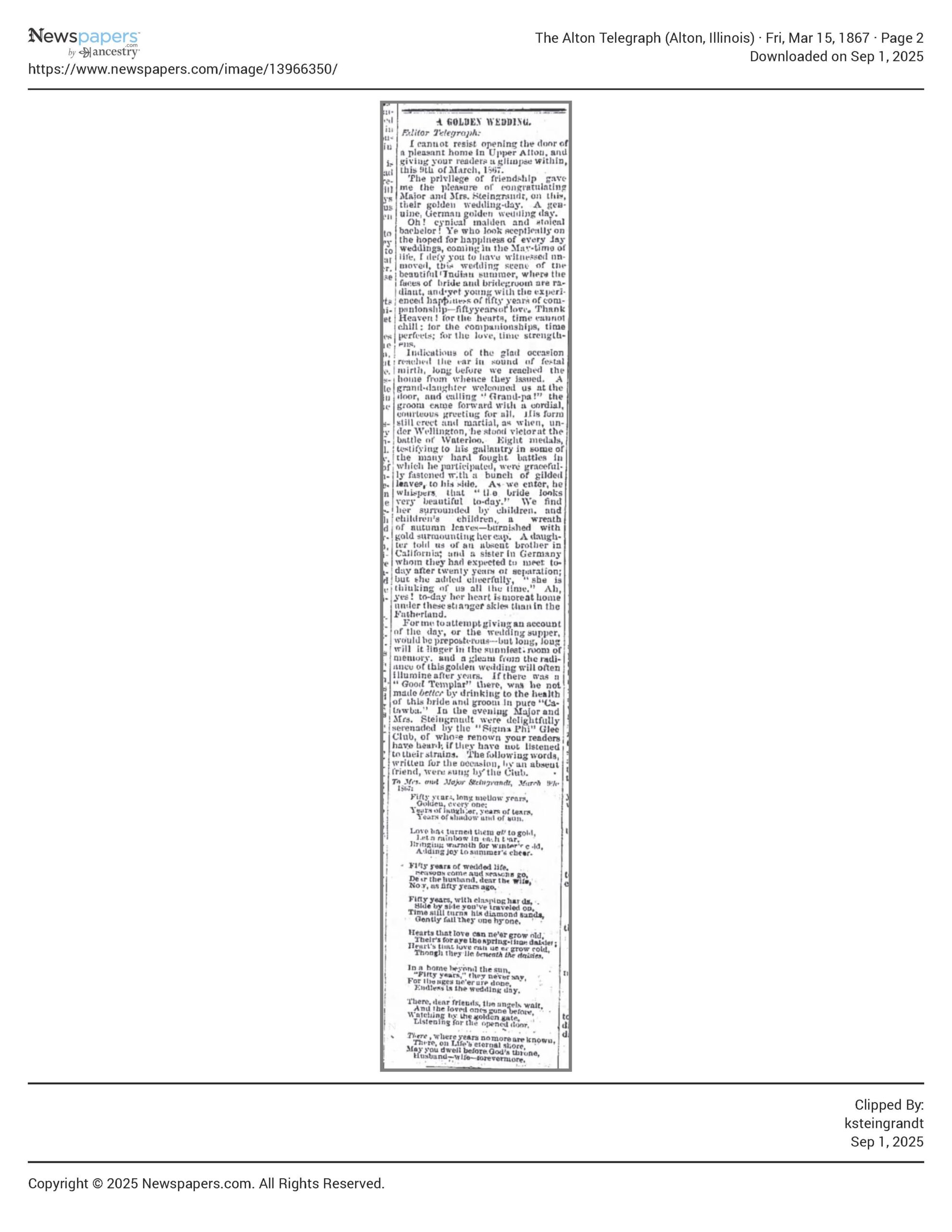 Newspaper article